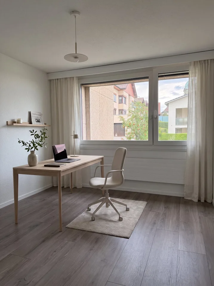 Freshly renovated 3.5-room apartment in a quiet location, with a view, in the tax-friendly Feusisberg