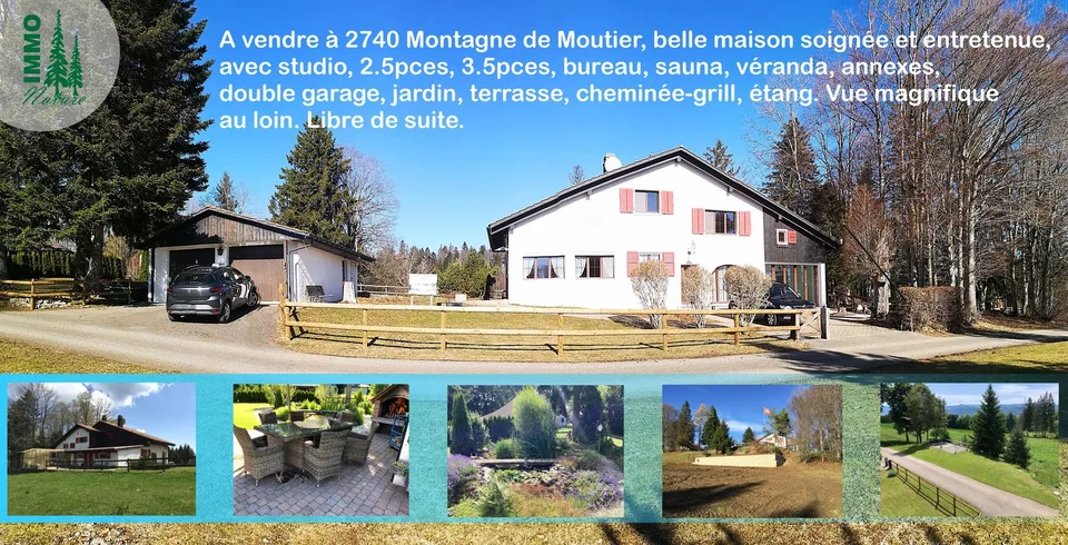 Magnifique maison individuelle de 7 pièces à la Montagne de Moutier (1130m)