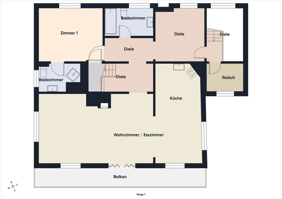 Duplex attique rénové avec 3 salles de bain et connexion optimale