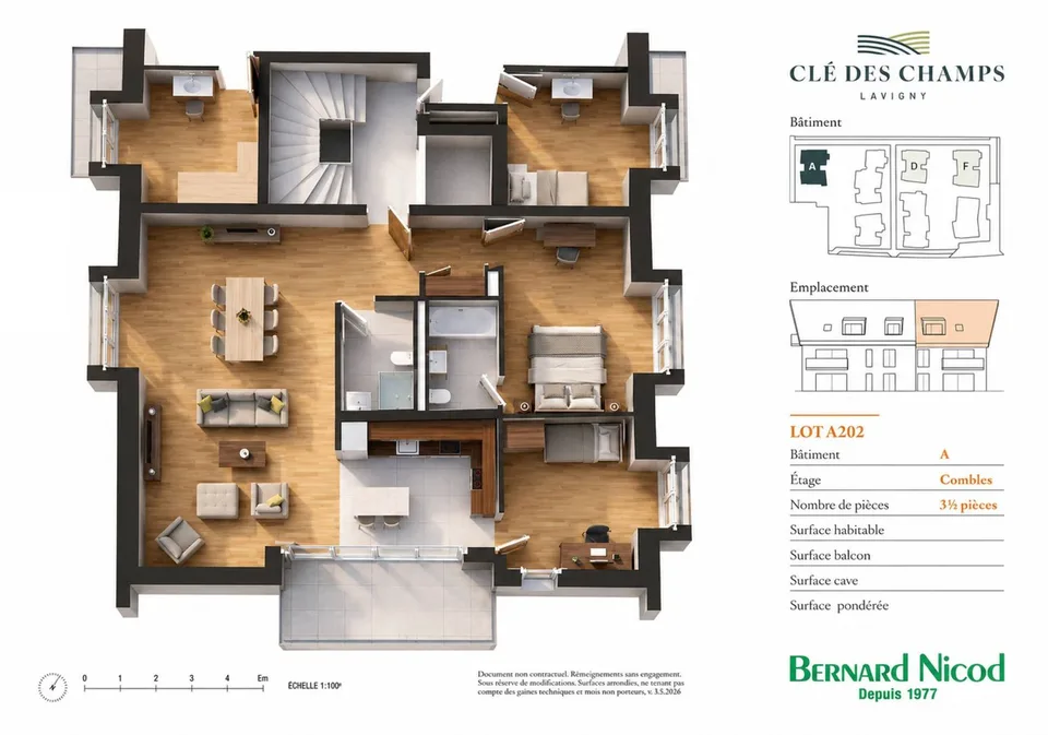 New promotion: 3.5-room apartment with balcony