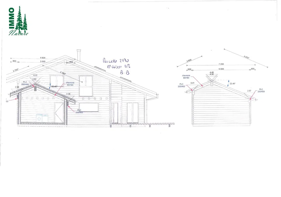Dès 2025, à vendre six maisons/chalets au confort moderne, 3 modèles ou selon vos plans