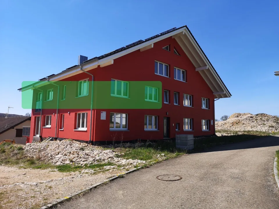 Appartement neuf au 1er étage avec terrasse couverte, avec vue.