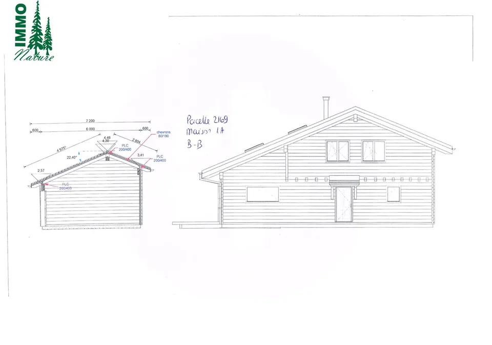 Dès 2026, à vendre six maisons/chalets au confort moderne, 3 modèles ou selon vos plans