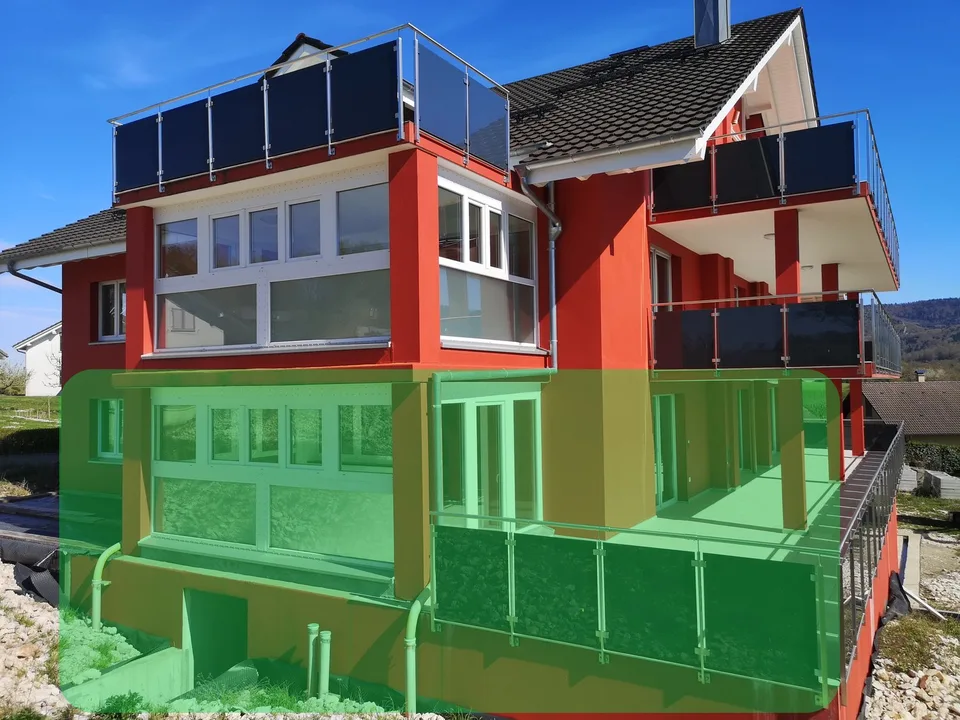 Magnifique appartement de 4,5 pièces avec terrasse et véranda, jardin 200m2 en option