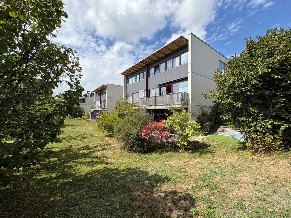 Villa a schiera dell'architetto (Georges-Jacques Haefeli) con giardino e garage