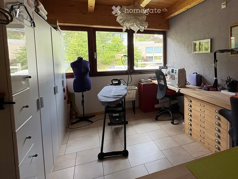 Villa a schiera dell'architetto (Georges-Jacques Haefeli) con giardino e garage