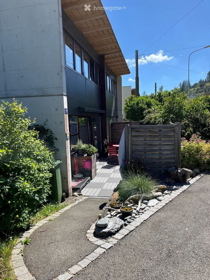 Villa a schiera dell'architetto (Georges-Jacques Haefeli) con giardino e garage