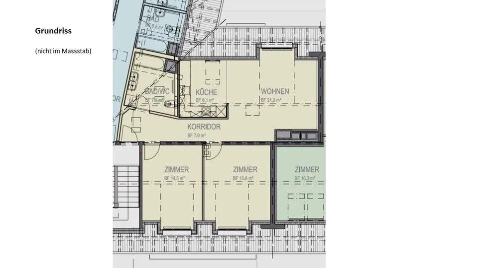 3.5-Zimmer-Dachwohnung beim Schaffhauserplatz