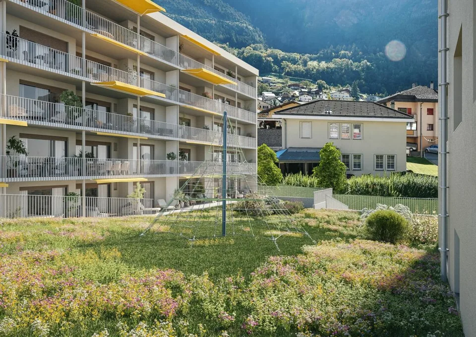 Modern 2.5-room new apartment - comfortable, sustainable, and central in Visp