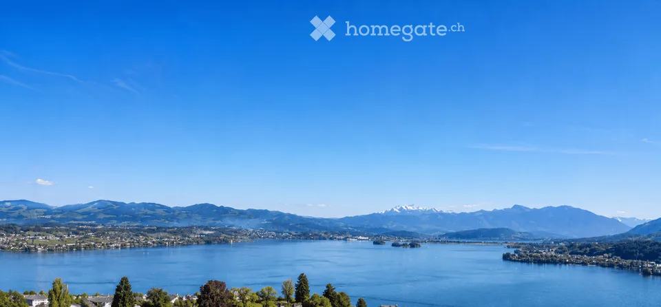 Above Lake Zurich – 4½ rooms with 131 m² and 32.8 m² balcony