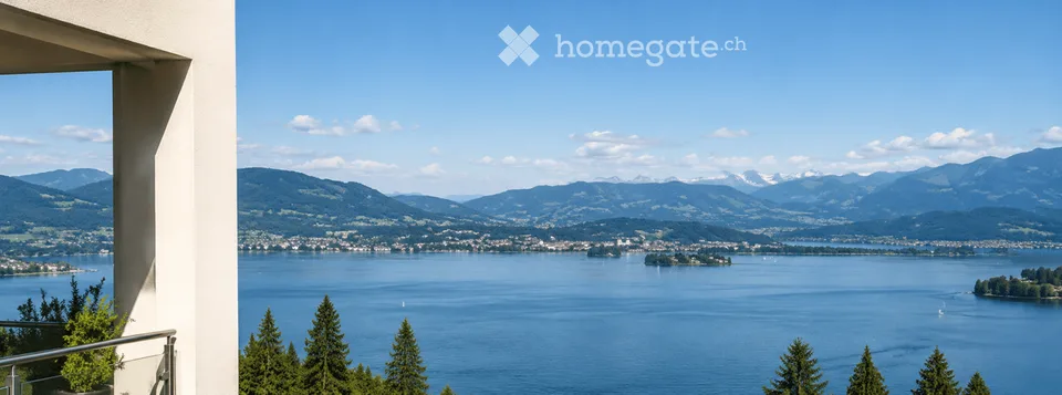 Above Lake Zurich – 4½ rooms with 131 m² and 32.8 m² balcony