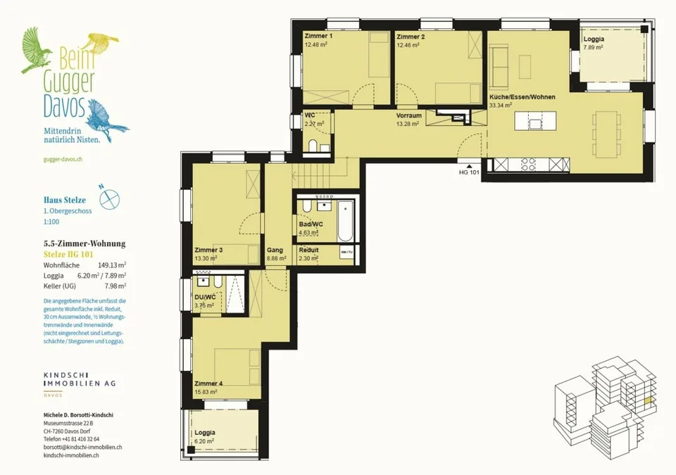 5.5-Zimmer-Wohnung in Davos
