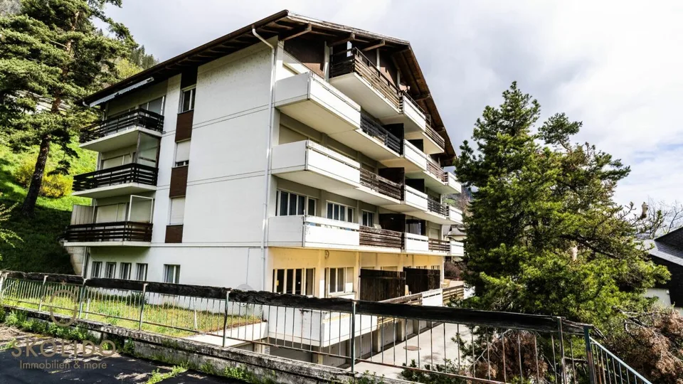 Vacation rental near the Mörel-Riederalp gondola station, right next to the saltwater bath