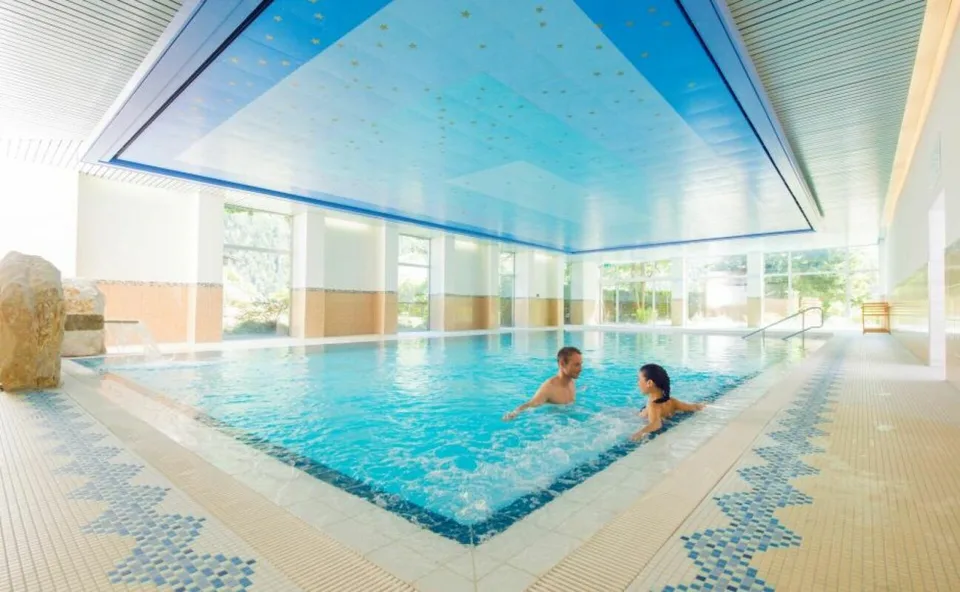 Vacation rental near the Mörel-Riederalp gondola station, right next to the saltwater bath