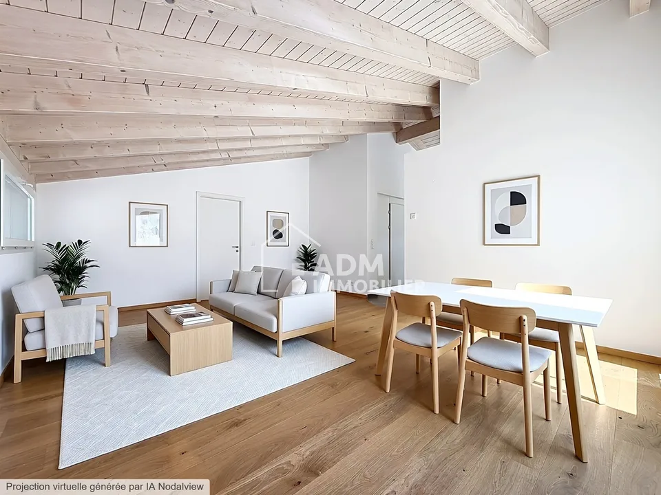 Leytron, spacious 4.5-room attic apartment