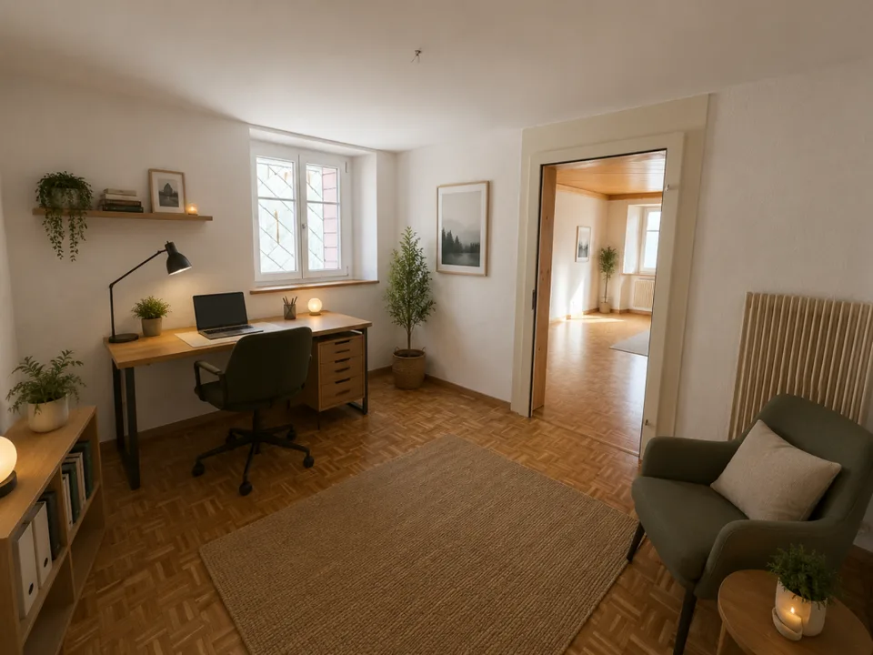 St-Imier, wunderschönes Duplex von 4.5 Zimmern im 3. Stock mit gemeinsamer Terrasse