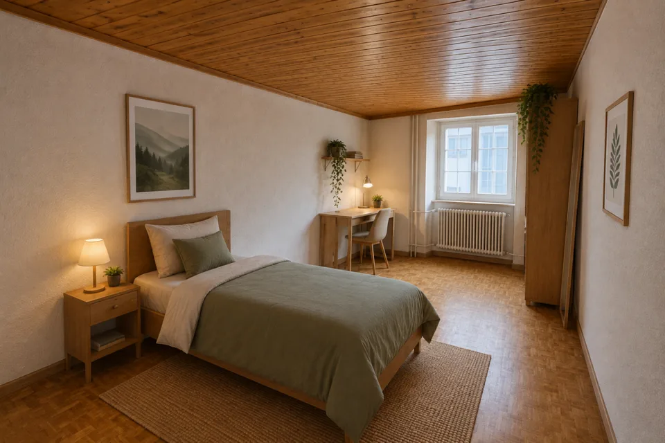 St-Imier, wunderschönes Duplex von 4.5 Zimmern im 3. Stock mit gemeinsamer Terrasse