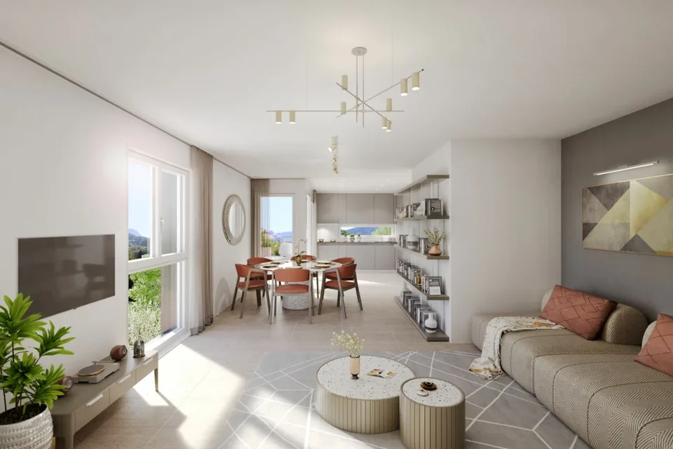 Solo 1 lotto disponibile! Piano terra di 4,5 locali con grande giardino