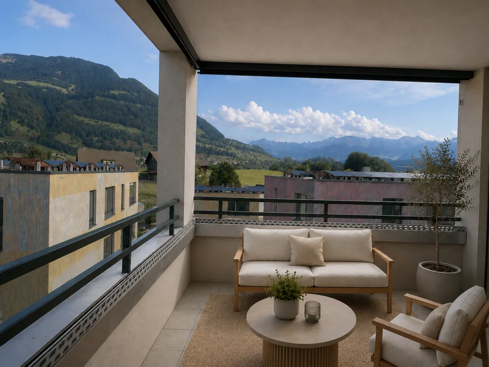 Exklusive 3.5-Zimmer-Wohnung im Erstbezug mit traumhaftem Rigi-Panorama