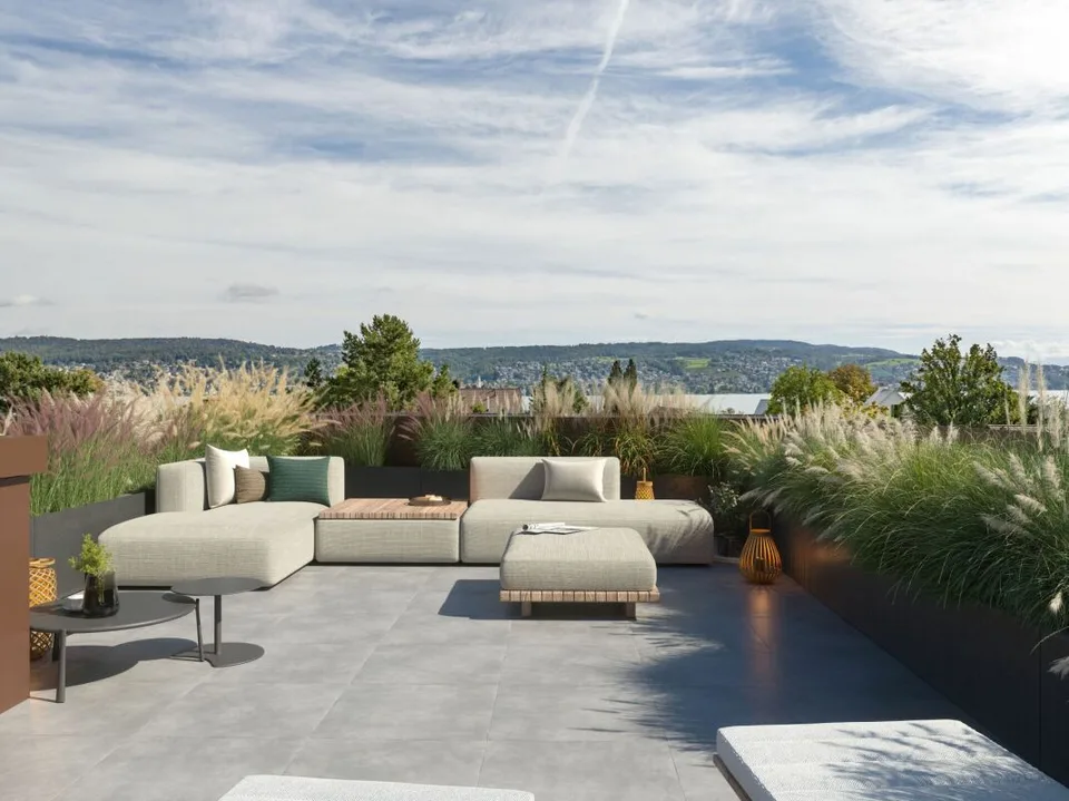 5.5-room maisonette with private rooftop terrace and lake view – photo 9 of 11