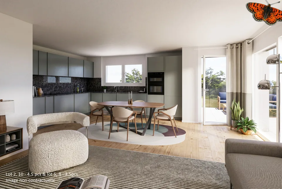 Prächtige 4,5-Zimmer-Wohnung im Erdgeschoss mit eigenem Garten