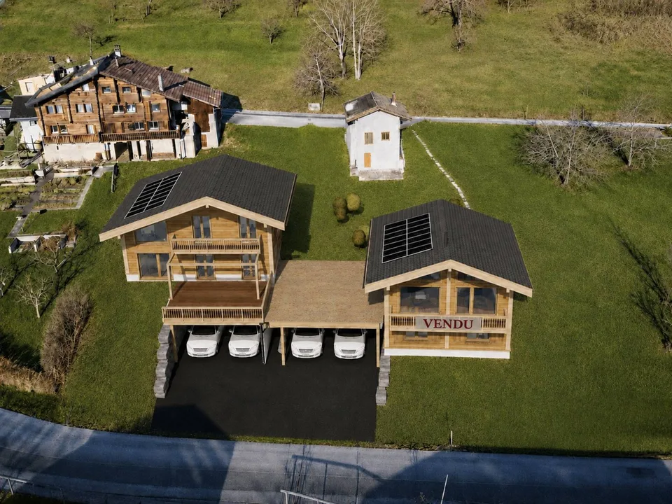 Projet neuf Chalet individuel en mélèze à fort potentiel énergétique