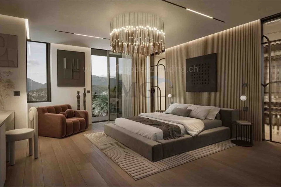 Wohnung 4,5 Zimmer mit Seeblick und privatem Pool