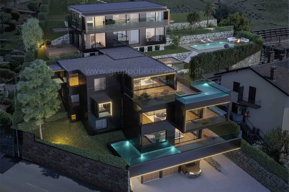 Wohnung 4,5 Zimmer mit Seeblick und privatem Pool
