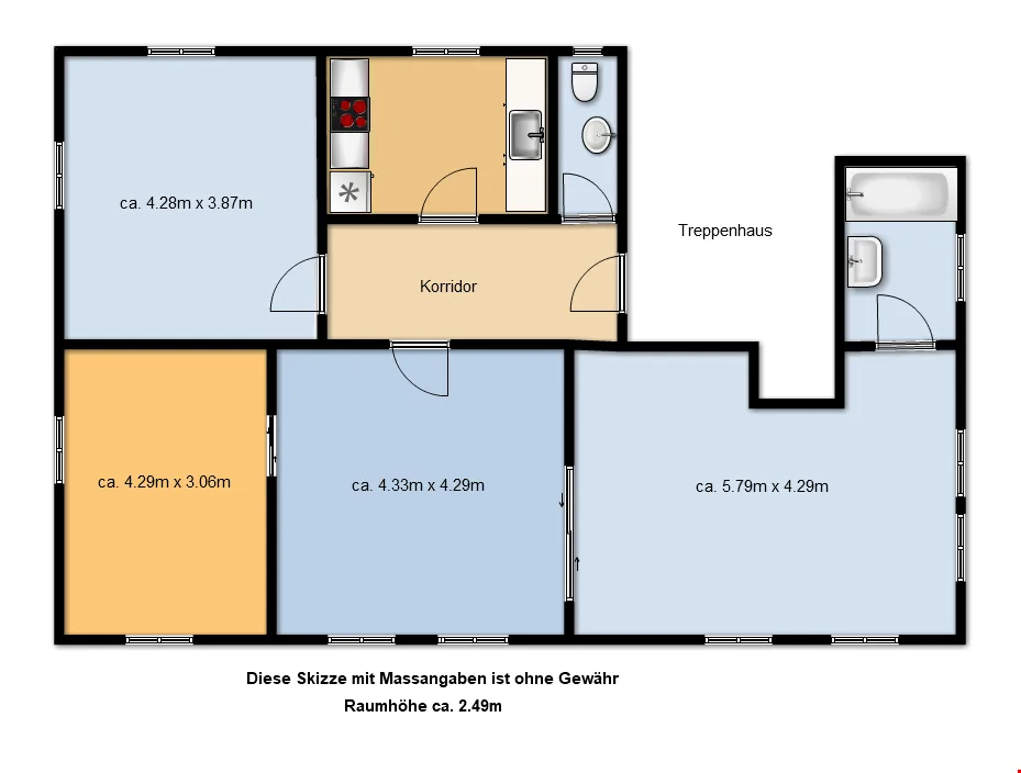 Très beau appartement presque au centre dans un endroit calme