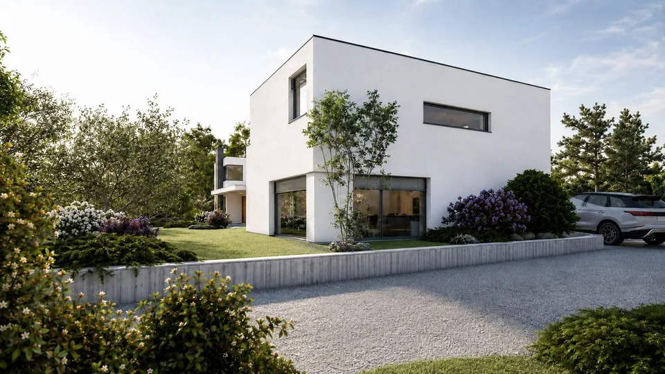 Casa a Schiera d'angolo 5.5 locali con giardino a Brè sopra Lugano