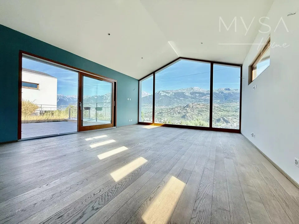 Villa moderne avec vue panoramique sur la vallée du Rhône