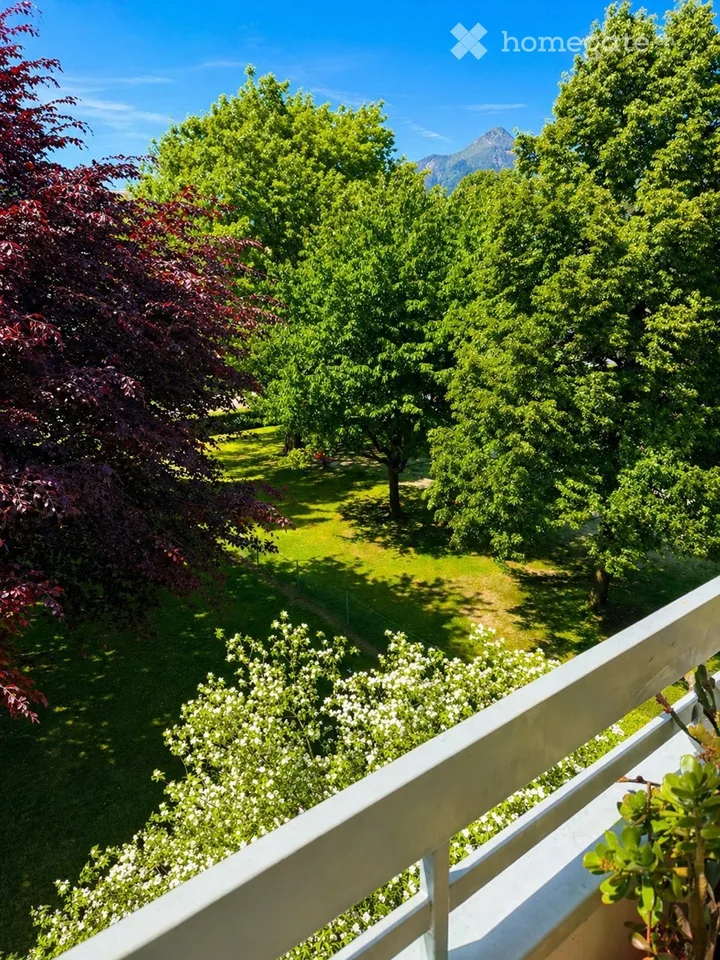 Luminieux 3.5 pièces, rénové, central et vue sur le verdure