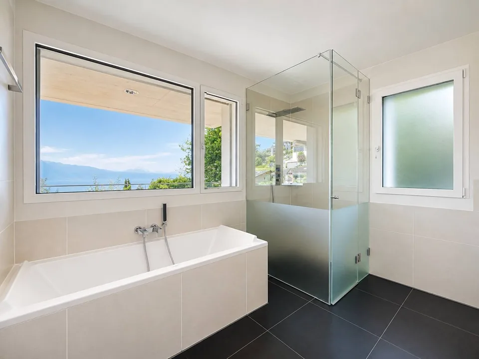 Moderne Apartment im Herzen von Lavaux, mit Panoramablick auf den Genfersee