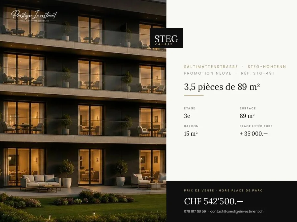 STG-491 ? 3,5 pièces de 89 m², dernier étage, CHF 542'500.-- copie