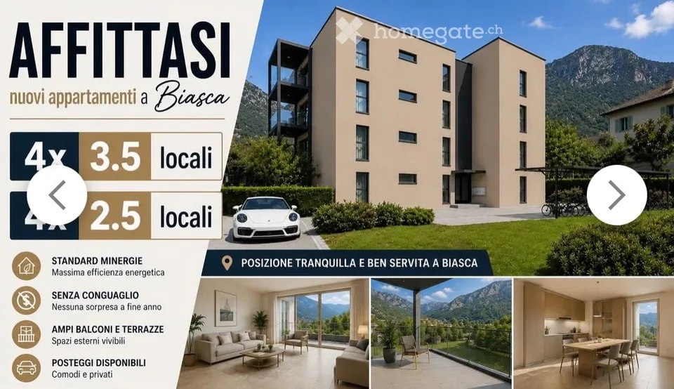Appartamento moderno di 3.5 locali con giardino privato