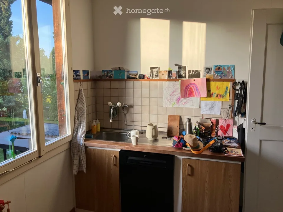 Charmante 4-Zimmer Wohnung in Holzchalet mit Gartenanteil
