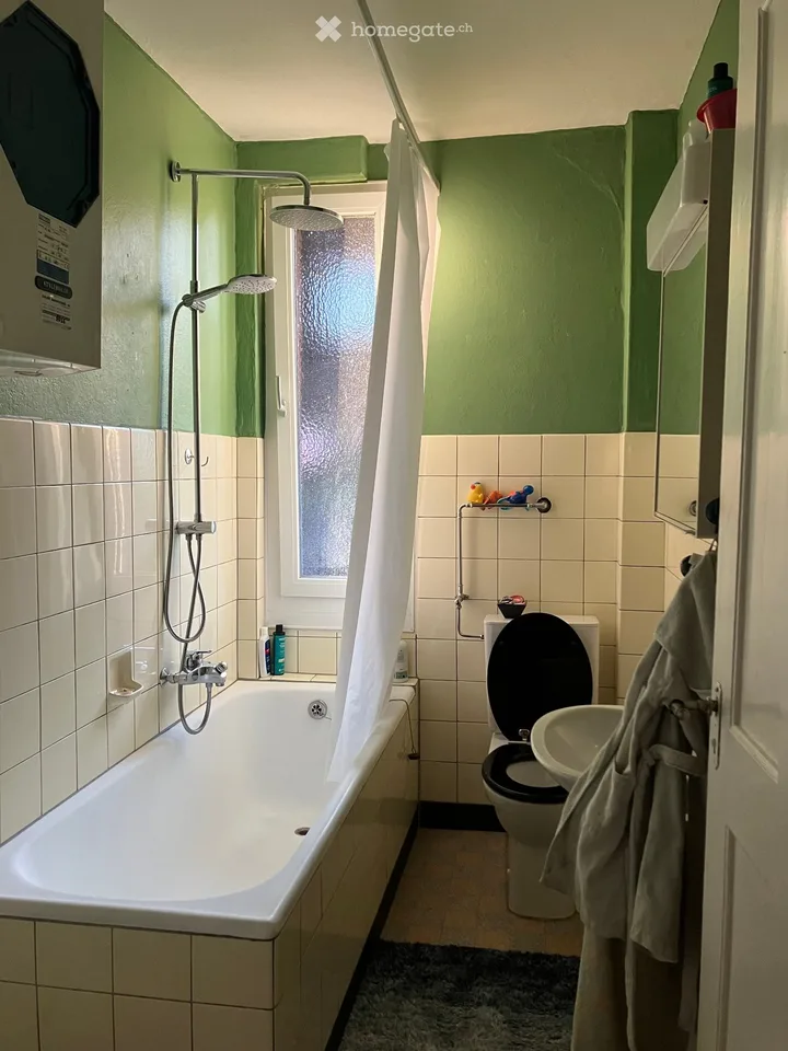 Charmant appartement 4 pièces en chalet de bois avec part de jardin