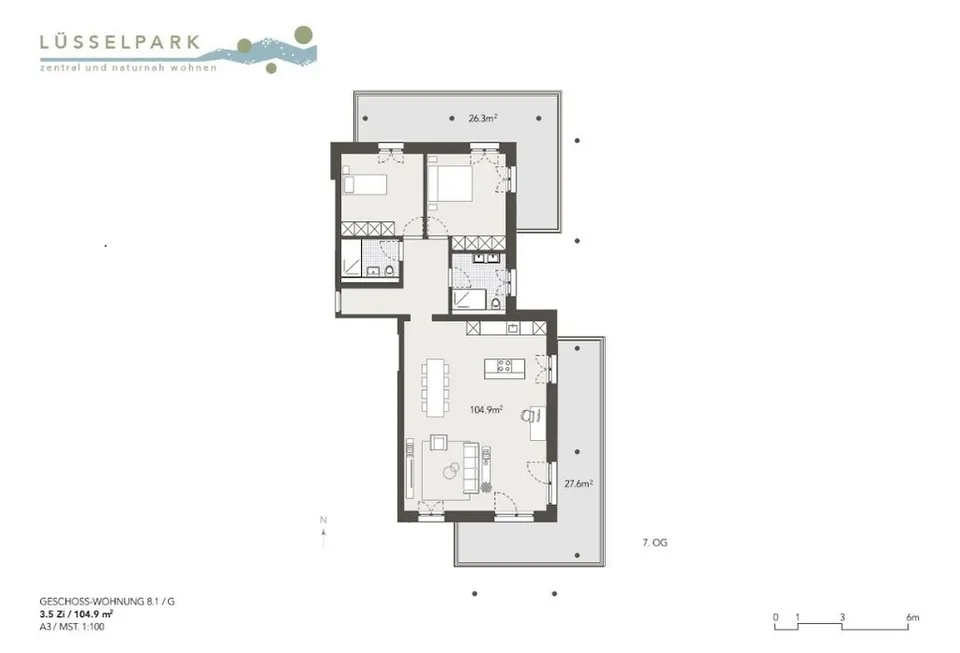 WOHNUNG MIT FANTASTISCHER AUSSICHT UND BALKON