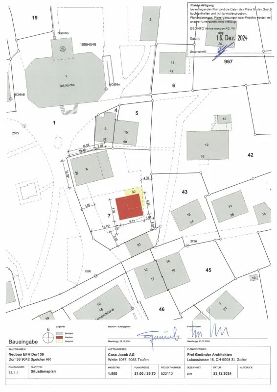 Charming Appenzeller MFH with land reserve for single-family homes