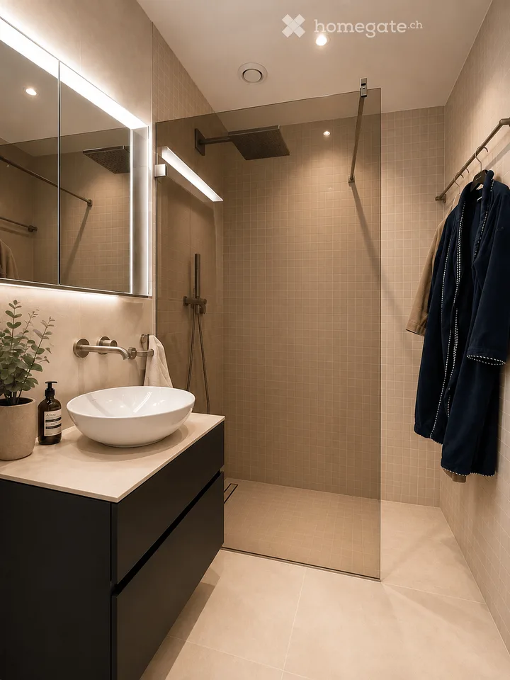 Exclusive furnished 5.5-room maisonette on the 3rd + 4th floor (attic) with 23 m² terrace