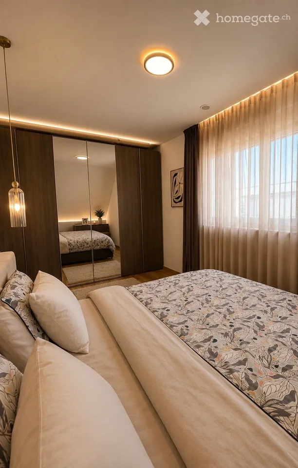 Exclusive furnished 5.5-room maisonette on the 3rd + 4th floor (attic) with 23 m² terrace