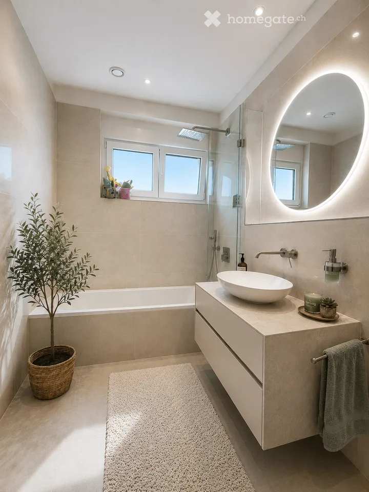 Exclusive furnished 5.5-room maisonette on the 3rd + 4th floor (attic) with 23 m² terrace