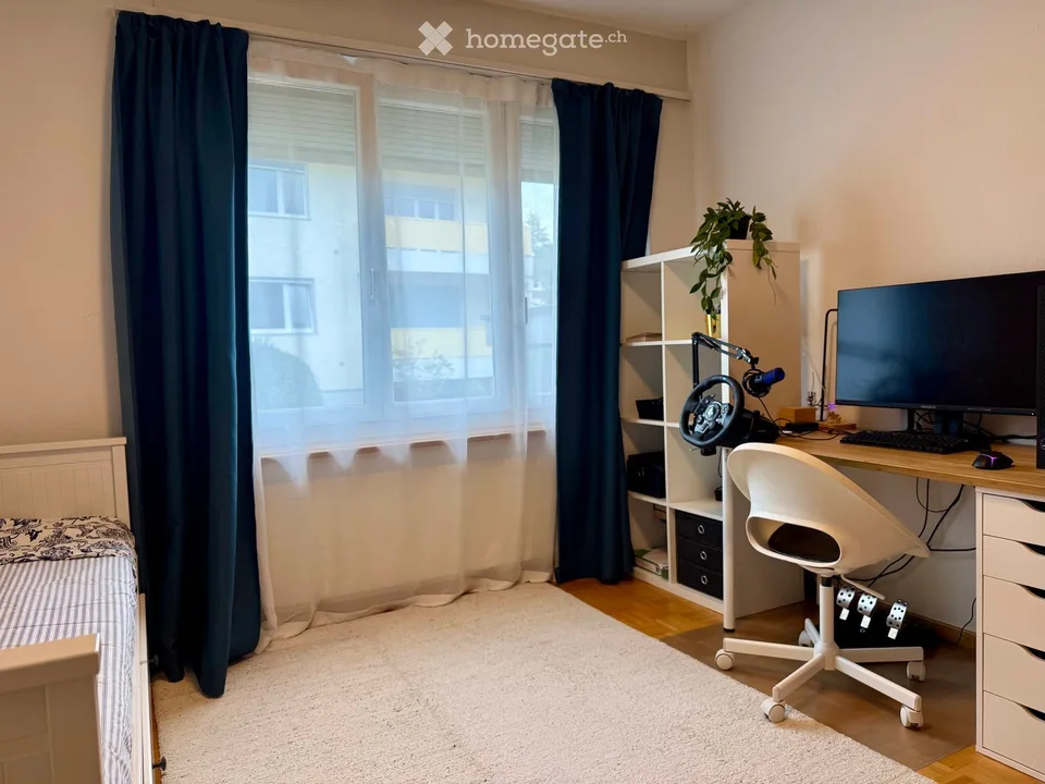 Appartement de 5 pièces lumineux avec cheminée, balcon & place de garage à Zollikon