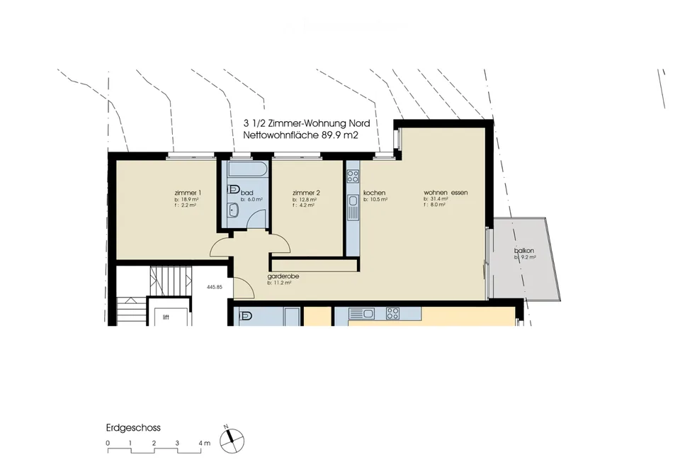 Helle & moderne 3.5-Zimmer-Wohnung in Zürich-Leimbach – Neubau 2024