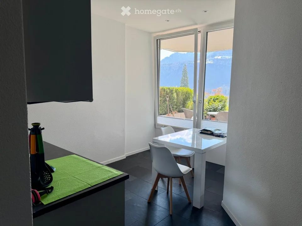2.5-Room Modern Apartment with Lake View and Garden Seating Area – Quietly Located and Furnished