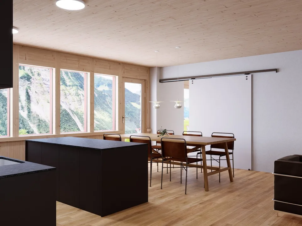 1.5-Zimmer-Studio im neuen Anbau der Residenz Posthaus – Projekt Posthaus Urigen