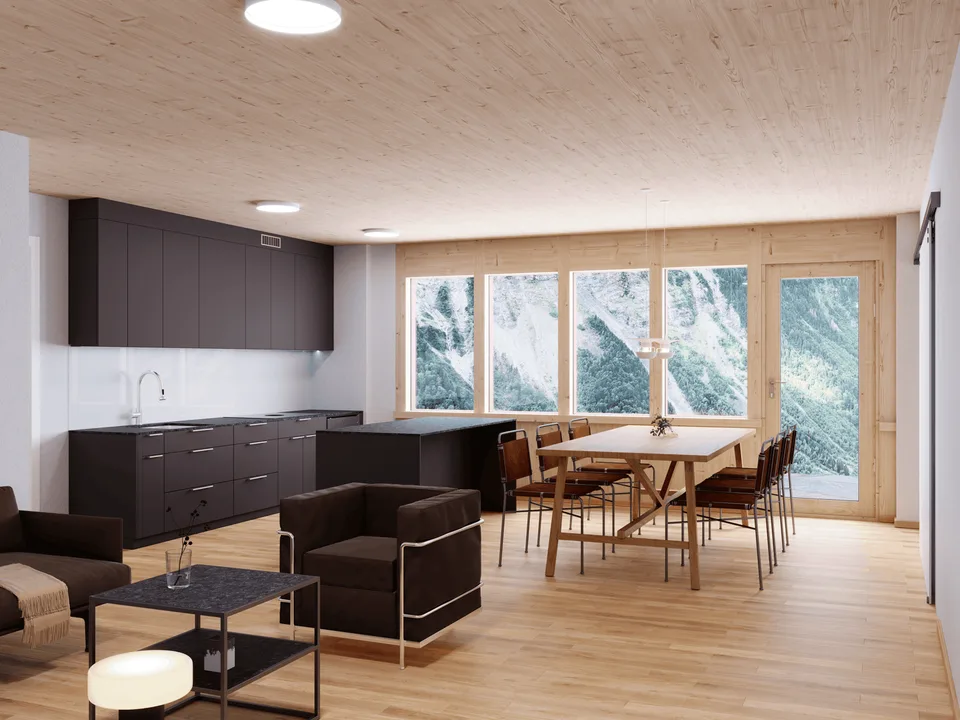 1.5-Zimmer-Studio im neuen Anbau der Residenz Posthaus – Projekt Posthaus Urigen