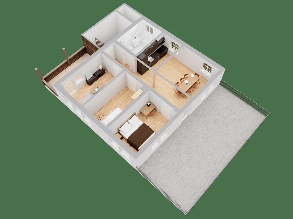 3.5-Zimmer-Wohnung im 1. OG der Residenz Posthaus - Projekt Posthaus Urigen