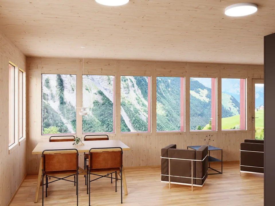 1-Zimmer-Studio im neuen Anbau der Residenz Posthaus – Projekt Posthaus Urigen