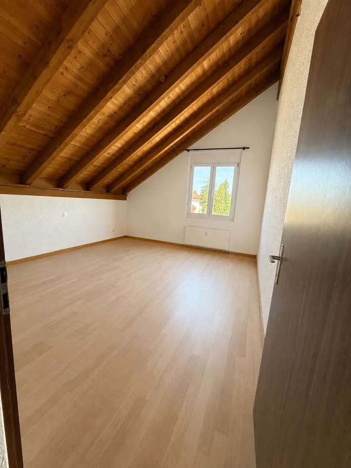 Appartement de toit exclusif de 3,5 pièces avec caractère de galerie et balcon